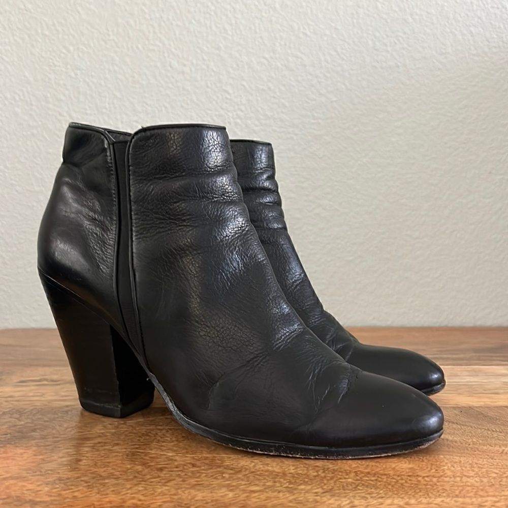 Dolce Vita Leather Zip Side Boots